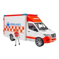 Bruder 02676 Mercedes Benz Sprinter Ambulance met Chauffeur + Licht en Geluid - thumbnail