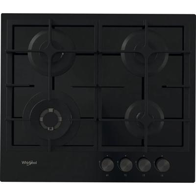 Whirlpool AKT 6455/NB1 kookplaat Zwart Ingebouwd Gaskookplaat 4 zone(s)