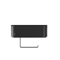 Tiger 2-Store Toiletrolhouder met opbergbakje Zwart 800378 - thumbnail