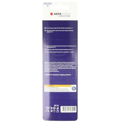 AgfaPhoto Knoopcel CR1220 3 V 5 stuk(s) Lithium AgfaPhoto Knoopcel CR1220 3 V 5 stuk(s) Lithium