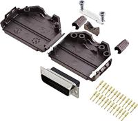 Encitech DPPK25-BK-DBCP-K 6355-0078-03 D-SUB Stiftleisten-Set 180° Polzahl: 25 Crimpen 1 pc(s) - thumbnail