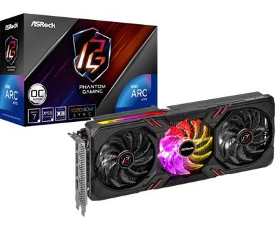 ASRock Intel Arc™ A770 Videokaart Phantom Gaming OC 16 GB GDDR6-RAM PCIe x16 DisplayPort, HDMI Overclocked, RGB-verlichting