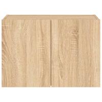 Tv-wandmeubel met LED-verlichting 60x35x41 cm sonoma eikenkleur - thumbnail