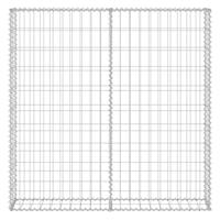 Schanskorf muur met deksels 80x20x100 cm gegalvaniseerd staal - thumbnail