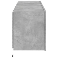 Tv-wandmeubels met LED-verlichting 2 st 60x35x41 cm betongrijs - thumbnail