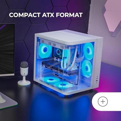 Mars Gaming MC-CURV Midi Tower Wit Mars Gaming MC-CURV Midi Tower Wit