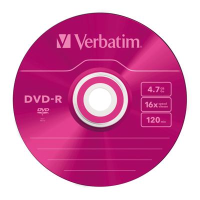 Verbatim 43557 DVD-R AZO 4,7 GB Slim Case 5 Stuk Slim Case