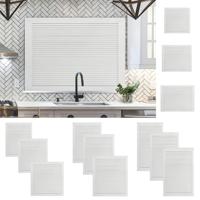 VidaXL Kastdeur met lamellen 69x49,4 cm massief grenenhout wit - thumbnail