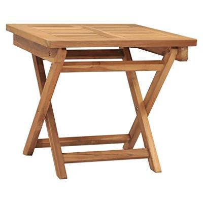 Ligbed met tafel massief teakhout - thumbnail
