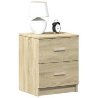 Nachtkastjes 2 st met 2 lades 40x36x50 cm sonoma eikenkleurig - thumbnail