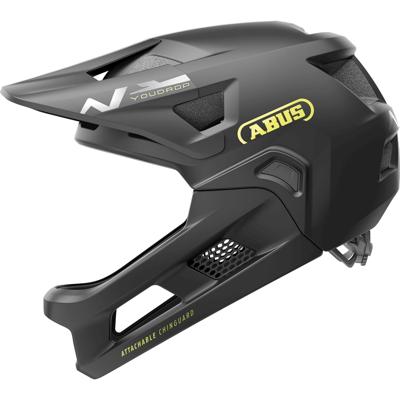 ABUS mtb-helm youdrop ff - fullface-helm voor kinderen en jongeren - voor beginners in de mountainbikesport - met afneembare kinbescherming - zwart, maat s ABUS mtb-helm youdrop ff - fullface-helm voor kinderen en jongeren - voor beginners in de mountainbikesport - met afneembare kinbescherming - zwart, maat s