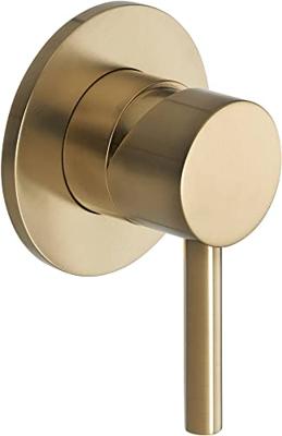 Ben Lavion 2-gats inbouw wastafelkraan afdekset geborsteld messing pvd Ben Lavion 2-gats inbouw wastafelkraan afdekset geborsteld messing pvd