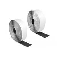 Delock 19094 Klittenband Om vast te plakken (l x b) 10 m x 50 mm Zwart 1 stuk(s) - thumbnail