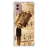 Nokia C32 Anti-shock Hoesje met foto Bladmuziek - thumbnail