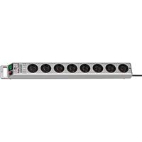 Brennenstuhl Super-Solid Line stekkerdoos | 8-voudig | Zilver | 2,5m H05VV-F 3G1,5 | FR - 1153344118 - thumbnail