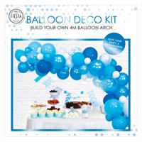Globos Ballonnen boog set blauw - thumbnail