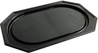 Cateringschaal, uit gerecycleerd PET, ft 35 x 25 cm, zwart, pak van 10 stuks - thumbnail