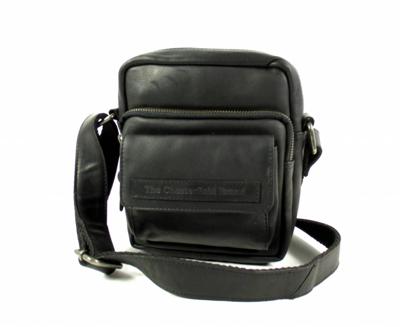 Dames schoudertas ANNA Wax Pull Up Zwart Dames schoudertas ANNA Wax Pull Up Zwart