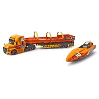 Dickie vrachtwagen met speedboot - thumbnail