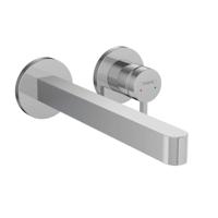 Hansgrohe Wastafelmengkraan Inbouw Finoris 2-gats 228 mm Voorsprong Met Afvoerplug Chroom - thumbnail