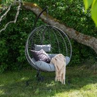 Venture Home Bacolod Hangstoel 124 x 205 x 134 - Zwart - thumbnail