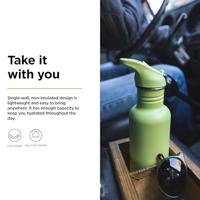 Klean Kanteen Drinkfles - classic - sportdop met flip - shadow lime - 800 ml - thumbnail