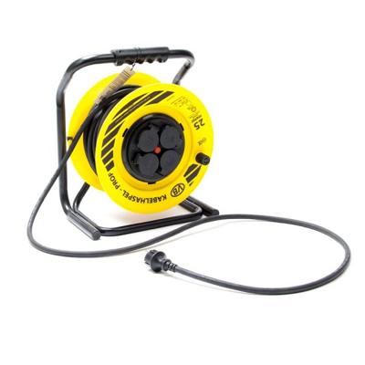 KabelHaspel 25 meter 3x2,5mm² H07 neopreen snoer met thermische beveiliging Prof