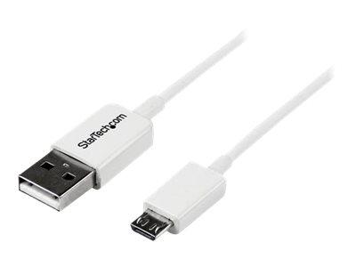 StarTech.com 2 m witte micro USB-kabel - A naar micro B