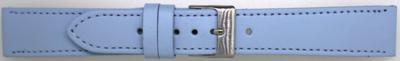 Horlogeband Universeel 804.05a.20 Leder Lichtblauw 20mm