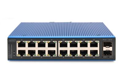 Digitus DN-651138 Industrial Ethernet Switch 16 + 2 poorten 10 / 100 / 1000 MBit/s Digitus DN-651138 Industrial Ethernet Switch 16 + 2 poorten 10 / 100 / 1000 MBit/s