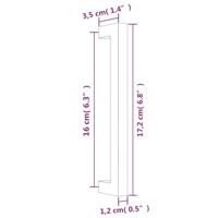 VidaXL Handvatten 20 st 160 mm roestvrij staal zilverkleurig - thumbnail