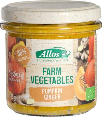 Allos Farm vegetables pompoen & gember bio (135 gr)