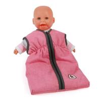 Poppen Slaapzak - Melange Antraciet Pink - thumbnail