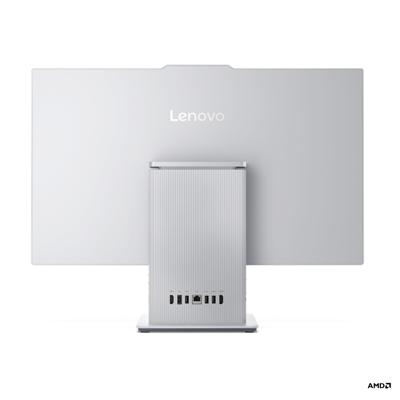 Lenovo IdeaCentre Desktop-PC All-in-One, display 27 inch FHD, AMD Ryzen 5 7535HS, 512 GB SSD, RAM 16 GB, laadstation voor smartphone, draadloos, speakers, WiFi 6, Windows 11 H, draadloos toetsenbord +