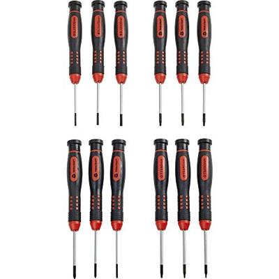 TOOLCRAFT Schroevendraaierset Elektronica en fijnmechanica 12-delig Plat, Kruiskop Phillips, T-profiel TOOLCRAFT Schroevendraaierset Elektronica en fijnmechanica 12-delig Plat, Kruiskop Phillips, T-profiel
