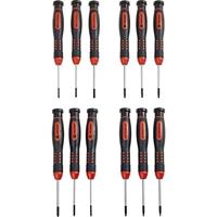 TOOLCRAFT Schroevendraaierset Elektronica en fijnmechanica 12-delig Plat, Kruiskop Phillips, T-profiel - thumbnail