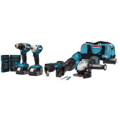 Makita DLX5068TX1 Accu Combiset 5-delig 18V 5.0Ah in Tas