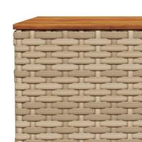 5-delige Loungeset met kussens poly rattan beige - thumbnail