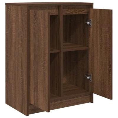 Dressoir 57x34x76 cm bewerkt hout bruin eikenkleurig Dressoir 57x34x76 cm bewerkt hout bruin eikenkleurig