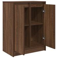 Dressoir 57x34x76 cm bewerkt hout bruin eikenkleurig - thumbnail