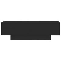 Salontafel 100x49,5x31 cm bewerkt hout zwart - thumbnail