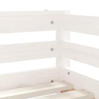 Kinderbedframe met lades 70x140 cm massief grenenhout wit - thumbnail