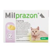 Milprazon Ontwormingsmiddel kat en kitten (0,5 - 2 kg) 4 tabletten - thumbnail