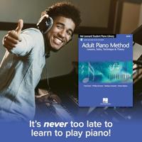 Hal Leonard Adult Piano Method - book 1 US version Lessons, solos, technique and theory - thumbnail