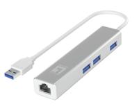 LevelOne USB-0503 Gigabit USB netwerkadapter met USB-hub - thumbnail