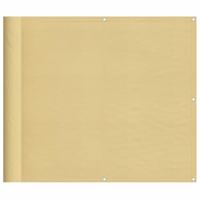 Balkonscherm 90x400 cm 100% oxford polyester zandkleurig - thumbnail