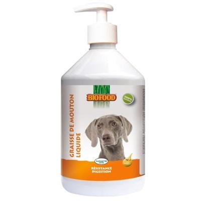 BIOFOOD VLOEIBAAR SCHAPENVET MET ZALMOLIE 500 ML BIOFOOD VLOEIBAAR SCHAPENVET MET ZALMOLIE 500 ML