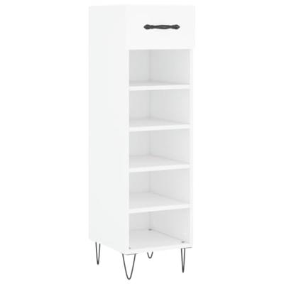 VidaXL Schoenenkast 30x35x105 cm bewerkt hout wit