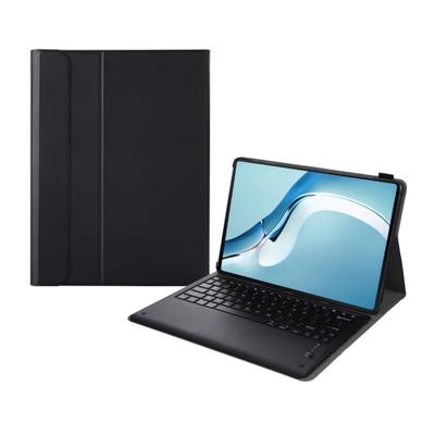 A126 For Huawei MatePad Pro 12.6 2021 Sheep Texture Ultra-thin Bluetooth Keyboard Horizontal Flip Leather Case with Holder(Black)