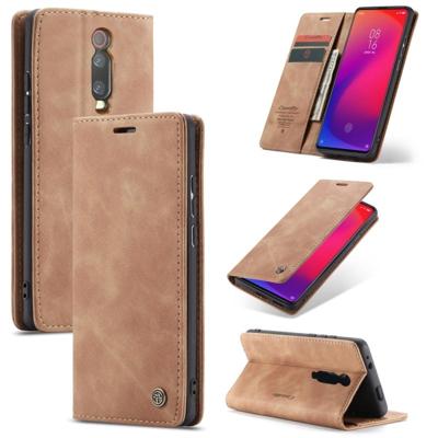 CaseMe-013 multi-functionele retro Frosted horizontale Flip lederen draagtas met kaartsleuf & houder & portemonnee voor Xiaomi mi 9T Pro/Redmi K20 Pro